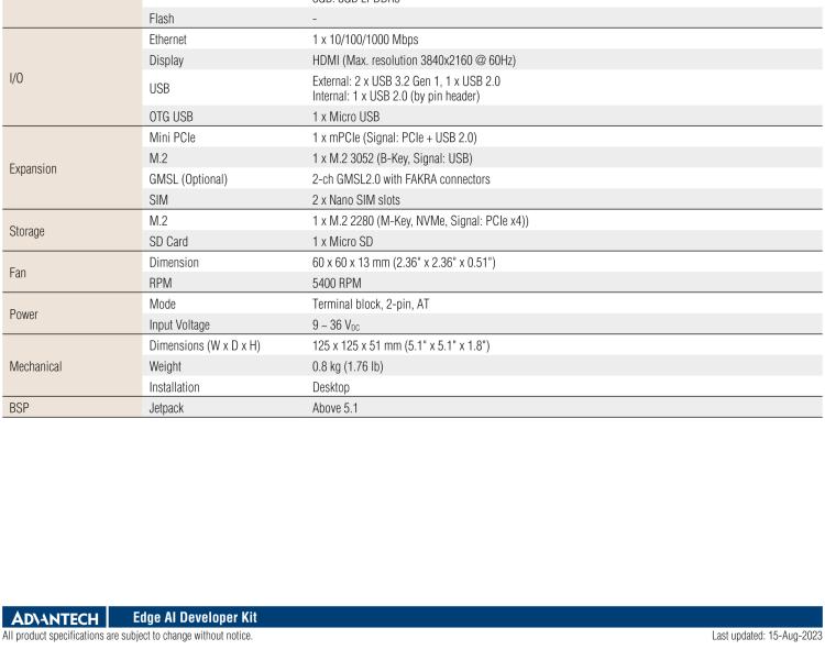 研華MIC-711D-OX MIC-711D-OX 是一款基于英偉達Jetson Orin NX 的 AI 開發(fā)套件，含有多個 I/O 接口，使客戶可以靈活開發(fā)新項目。