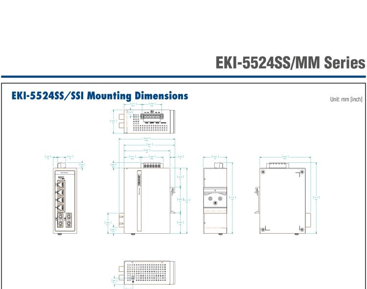 研華EKI-5524MMI 2光4電百兆ProView(組態(tài))系列工業(yè)以太網(wǎng)交換機(jī)(包含單模/多模、SC/ST接口)